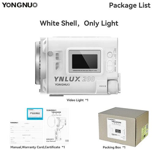  Yongnuo LUX200 Daylight LED Monolight (White)