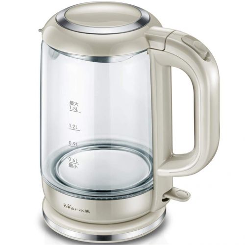  Yongse 1.5L Electric Glass Clear Tea Kettle Hot Water Boiler Stainless Steel Heater Pot Cordless Fast Boil