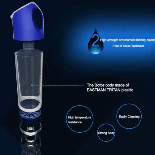  Yongse Portable USB Rechargable Hydrogens Rich Water Ionizer Maker Bottle Cup H2 USB Cable+EU Charge