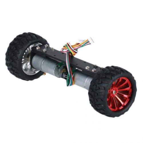  Yongse DIY JGA25-360 12V 1.25W Two Wheel Self Balancing Smart Robot Car Metal Frame Chassis Kit