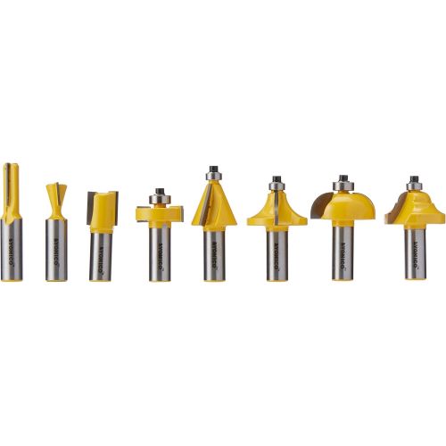  Yonico 17504 50 Bits Professional Quality Router Bit Set C3 Carbide 14-Inch Shank