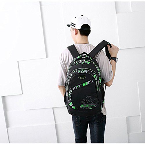  Yookeyo Waterproof School Bag Students Backpack Children Bookbags