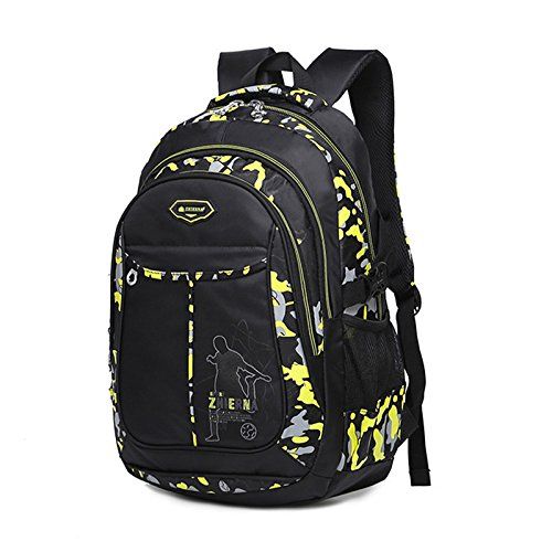  Yookeyo School Backpacks for Boys Waterproof Durable Bookbag Student Backpack