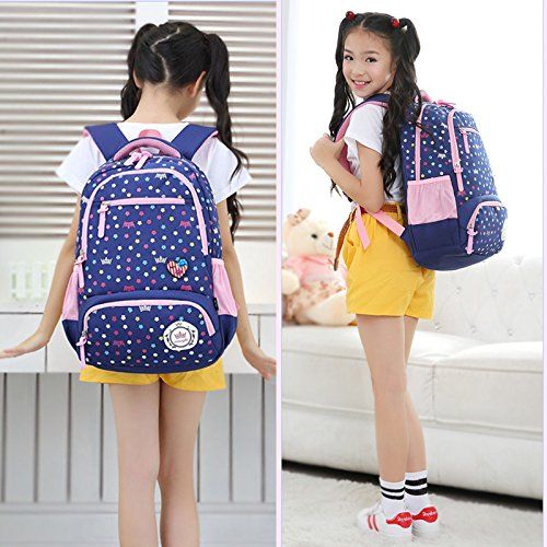  Yookeyo Kids School Backpacks for Girls Boys School Bags Bookbags for Children for Elementary School Big Student Classics Backpack