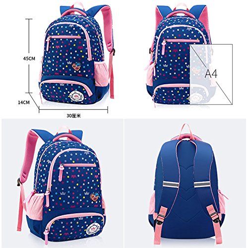  Yookeyo Kids School Backpacks for Girls Boys School Bags Bookbags for Children for Elementary School Big Student Classics Backpack