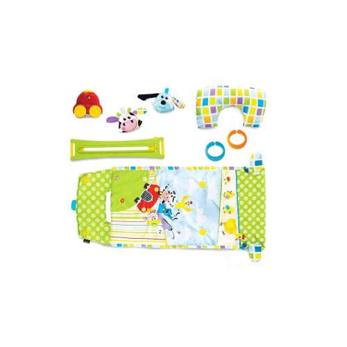  [아마존베스트]Baby Tummy Time Mat by Yookidoo. Newborn Musical Playmat & Outdoor Gym. Pillow, Teething...