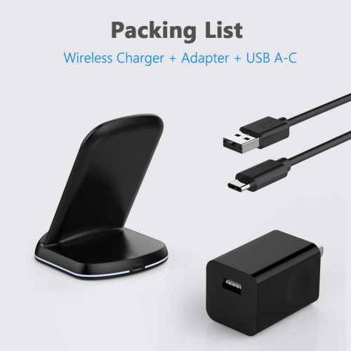  [아마존 핫딜] [아마존핫딜]Yootech Wireless Charger, 10W Qi-Certified Wireless Charging Stand with Quick Adapter,7.5W Compatible with iPhone 11/11 Pro/11 Pro Max/XR/XS Max/XS/X/8/8Plus, Galaxy Note 10/Note 1