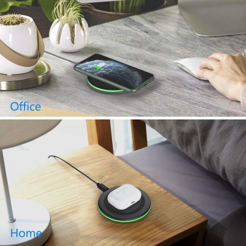  [아마존 핫딜] [아마존핫딜]Yootech [2 Pack] Wireless Charger Qi-Certified 10W Max Wireless Charging Compatible with iPhone 11/11 Pro/11 Pro Max/Xs MAX/XR/XS/X/8 Plus, Galaxy Note 10/Note 10 Plus/S10/S10 Plus