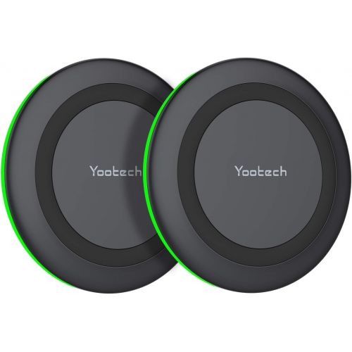  [아마존베스트]Yootech[2 Pack] WirelessCharger,Qi-Certified10WMaxFastWirelessChargingPadCompatiblewithiPhone12/12Mini/12ProMa