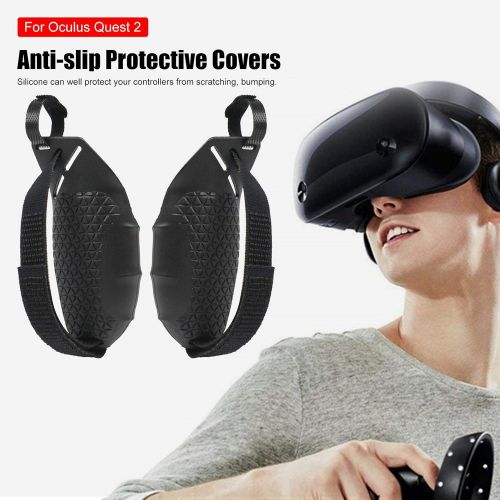  Yoouo Touch Controller Grip Cover for Oculus Quest, Quest 2 or Rift S Anti Throw Grip Cover