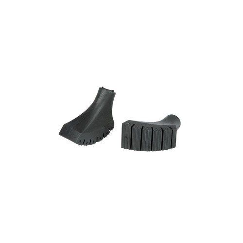  York Nordic Pack of Extra Durable Rubber Replacement Tips (Replacement Feet/Paws/Ferrules/Caps) for Trekking Poles - Fits All Standard Hiking and Nordic Walking Poles