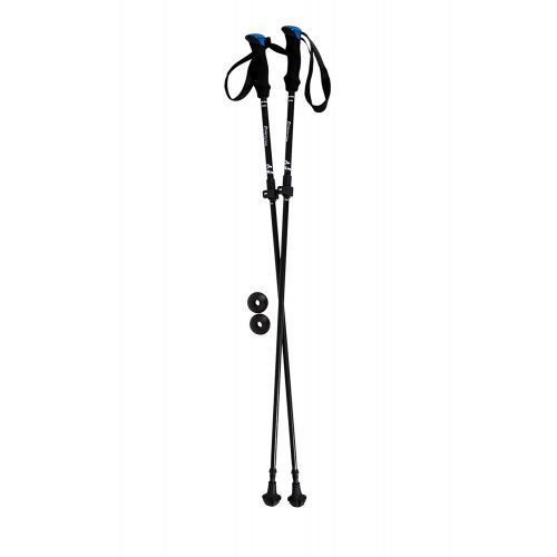  York Nordic Ultralight Folding Walking Poles - Travel Ready - 8.6 oz Each, 15.5 in collapsed, with Rubber Feet, Baskets, and Bag