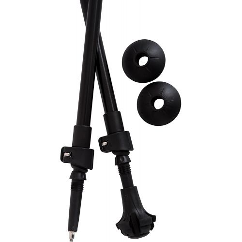  York Nordic 2 Piece Adjustable Trekking/Walking Poles - Lightweight - 6 Color Options - Choice of Grips - 2 Poles, Tips & Bag