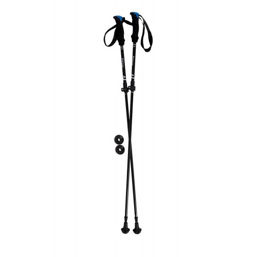  York Nordic Ultralight Folding Walking Poles - Travel Ready - 8.6 oz Each, 15.5 in collapsed, with Rubber Feet, Baskets, and Bag