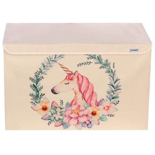  [아마존베스트]Yosayd Chest Cube Storage Box Large Decorative Storage Bin with Lid for Boys Girls Room