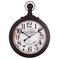 Yosemite Home Decor Iron Ring and Glass Lens Wall Clock - 23.5W x 33H in.