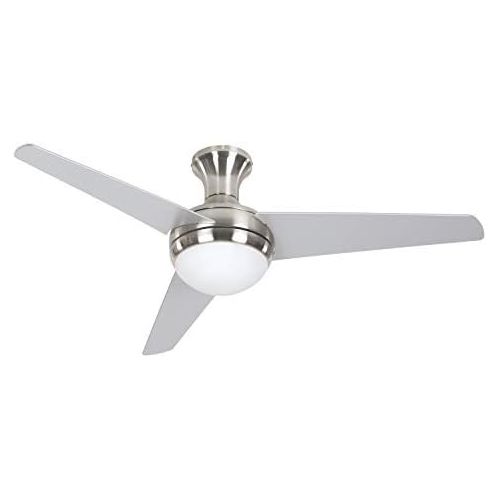  Yosemite Home Decor ADALYN-BBN 48-Inch Ceiling Fan in Bright Brush Nickel Finish with 16-Inch Lead Wire, Burnished Bronze