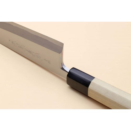  Yoshihiro Hongasumi Blue Steel Mioroshi Filet Sushi Sashimi Japanese Knife Magnolia Handle (8.25/210mm)