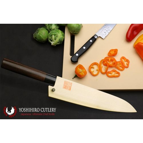  Yoshihiro Natural Magnolia Wood Saya Cover Blade Protector for Gyuto 210mm