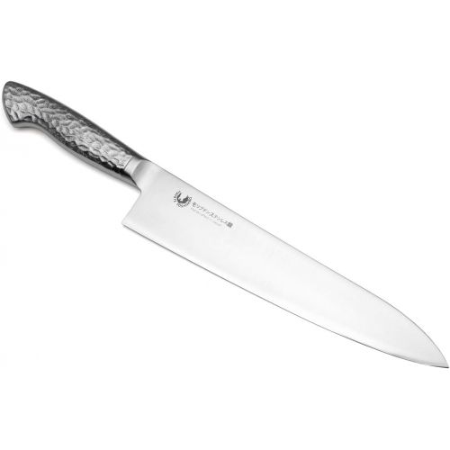  Yoshihiro Hayate Inox Aus-8 Gyuto Japanese Chefs Knife Integrated Stainless Handle (9.5 (240mm))