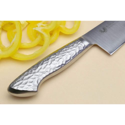  Yoshihiro Hayate Inox Aus-8 Gyuto Japanese Chefs Knife Integrated Stainless Handle (9.5 (240mm))