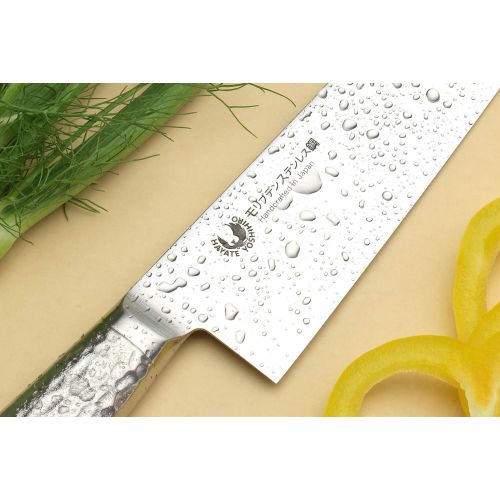  Yoshihiro Hayate Inox Aus-8 Gyuto Japanese Chefs Knife Integrated Stainless Handle (9.5 (240mm))