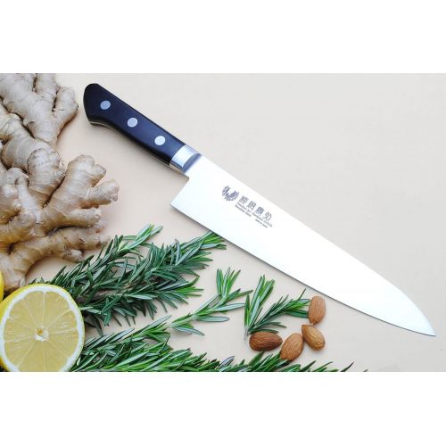  Yoshihiro Inox Stain-resistant Aus-10 Steel Ice Hardened Gyuto Chefs Knife 8inch 210mm