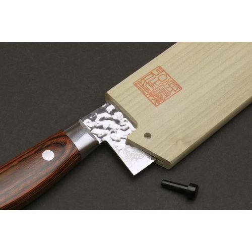  Yoshihiro Natural Magnolia Wood Saya Cover Blade Protector for Santoku (180mm)7in