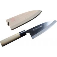 [아마존베스트]Goumanosuke Yoshihiro Above Work Series Yasugi Steel White No. 2 Deba Knife 150mm Shirasaya with Jchc-150d