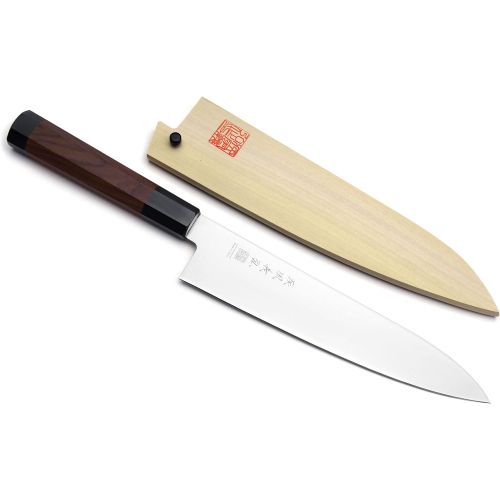  [아마존베스트]YOSHIHIRO Ice Hardened High Carbon Stainless Steel Wa Gyuto Japanese Chef Knife 8.25 (210mm)