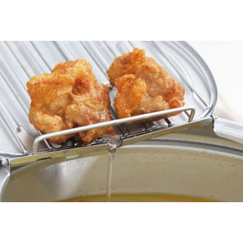  Yoshikawa MIRAKU-TEI, Tempura deep Fryer with a Thermometer and a lid, Dia. 20cm (7.9 in.) SJ1024