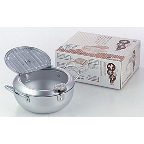  Yoshikawa MIRAKU-TEI, Tempura deep Fryer with a Thermometer and a lid, Dia. 20cm (7.9 in.) SJ1024