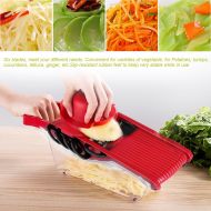 Yosoo YOSOO Mandoline Slicer Spiralizer Vegetable Slicer,Kitchen Mandoline Slicer Vegetable Cutter Potato Grater and Food Container with 5 Blades