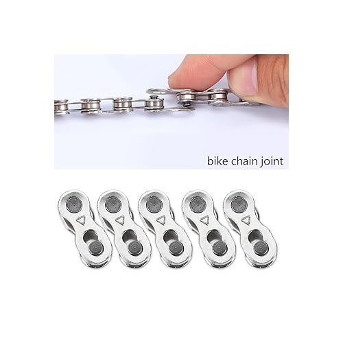  Master Link for Bicycle Chain, Bike Chain Missing Link, Quick Link Connector MTB Road Mountain Bicycle, 5 Pairs Bicycle Missing Link for 6, 7, 8, 9 Speed Chain (6 7 8)