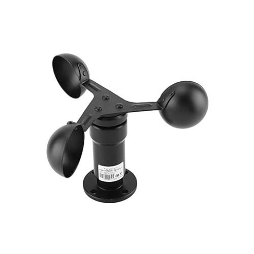  Yosoo Wind Sensor Trans, 0-5V Aluminum Alloy Wind Tempo Sensor Anemometer for Weather Station to Wind-Measuring Three Cups Wind-Measuring Detector