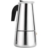 Yosoo Espressokocher aus Edelstahl mit Filter, fuer zu Hause oder das Buero, in 4 Groessen erhaltlich 300ml
