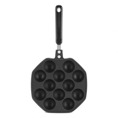  Yosoo Aluminium Takoyaki Grill Pan Non-Stick Octopus Grill Tray Octopus Ball / Pfannkuchen Maker Backform 12 Loecher