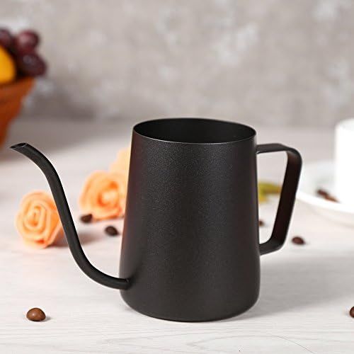  Yosoo Edelstahl Wasserkessel Aus Edelstahl Teekessel Kaffeekanne TeekanneGiessen UEber Kaffee Tropfenfanger Auslauf Wasserkocher (Abmessung : 350ml)