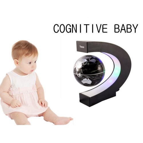  [아마존 핫딜]  [아마존핫딜]Yosoo Magnetische Schweben Floaten Weltkarte Globus, 8 Rotierende Erde Globus Kugel mit Led Display Stuetze - Geografie Bildungs Kinderspielzeug Geschenk fuer Kind (C-form)