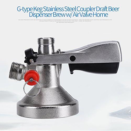  Yosoo G Typ Keg Kupplung Bier Edelstahl Spender Bier Keg Wasserhahn Bier Wasserhahn System G Kupplung Wein Zubehoer fuer Homebrew Paar HEAD