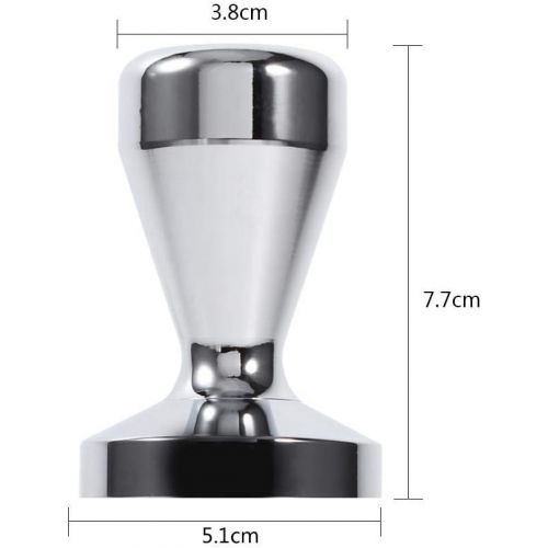  Yosoo Edelstahl Kaffee Stab Barista Espresso Tamper 51mm Kaffeebohne Presse Werkzeug flache Unterseite