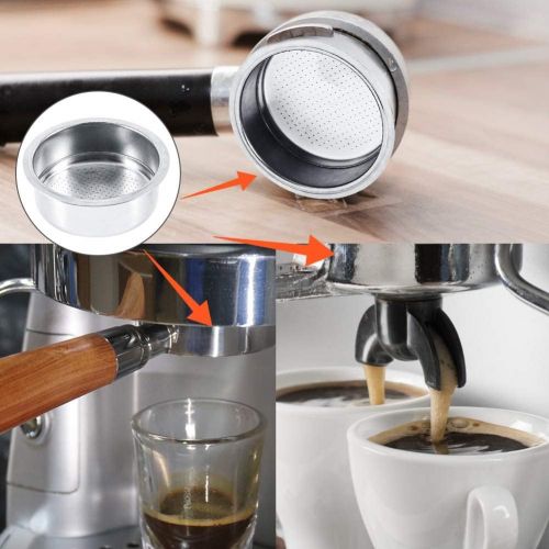  Yosoo 51mm 2 Tasse Kaffee Sieb Einsatz des Filter Fuer Siebtrager