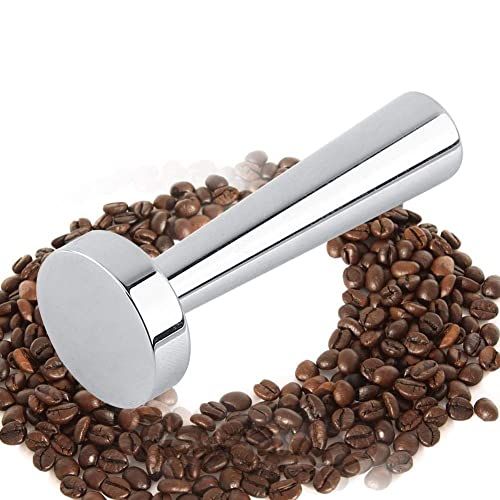  Yosoo Coffee Hammer Stainless Steel Solid Hand Silver Rust-Proof Espresso Coffee Tamper Tool for Capsule Machine 1Pc