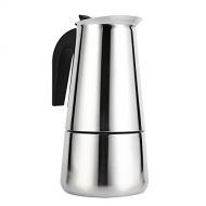Yosoo Coffee Maker, Stainless Steel Moka Coffee Pot Stovetop Latte Maker Percolator Stove Top Filter Coffee Maker Pot Easy Clean (450ML 9 Cup)
