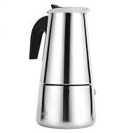 Yosoo Coffee Maker, Stainless Steel Moka Coffee Pot Percolator Stovetop Espresso Latte Maker Percolator Stove Top Filter Coffee Maker Pot Easy Clean (300ML 6 Cup)