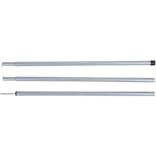  Yosoo Tent Pole Replacement Accessories, Multifunction Lightweight Tent Rod, Adjustable Galvanized Support Rods for Tarp Shelter Canopy Tent Awning(Set of 2)