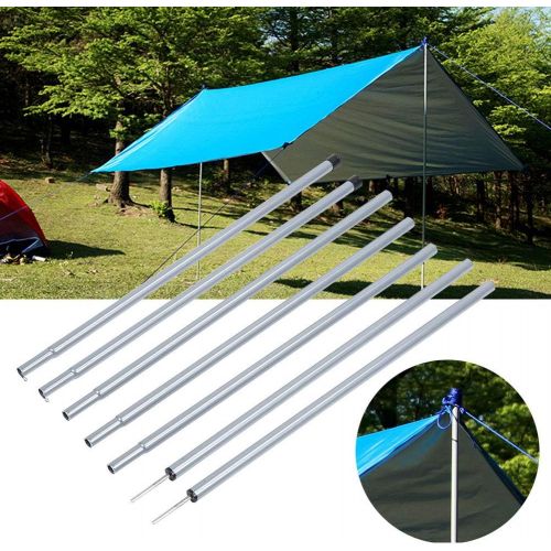  Yosoo Tent Support Rod, Tent Pole Galvanized Iron Upright Porch Pole for Rain Tarp for Camping Tent
