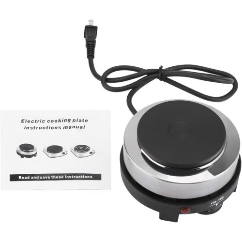  Yosoo Mini Electric Heater Stove, 500W 5.6 Inch Round Hot Plate Portable Countertop Burner For Ceramic Glass Kettle Single Plate Cooktop, Easy to Clean Multifunction Home Kitchen Hot Bur