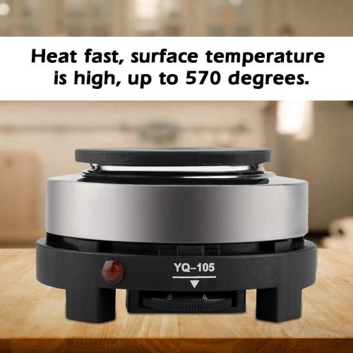  Yosoo Mini Electric Heater Stove, 500W 5.6 Inch Round Hot Plate Portable Countertop Burner For Ceramic Glass Kettle Single Plate Cooktop, Easy to Clean Multifunction Home Kitchen Hot Bur