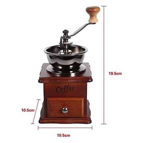  [아마존베스트]Yosoo Coffee Grinder Manual Retro Style Ceramic Grinder for Coffee Beans Pepper and Other Spices